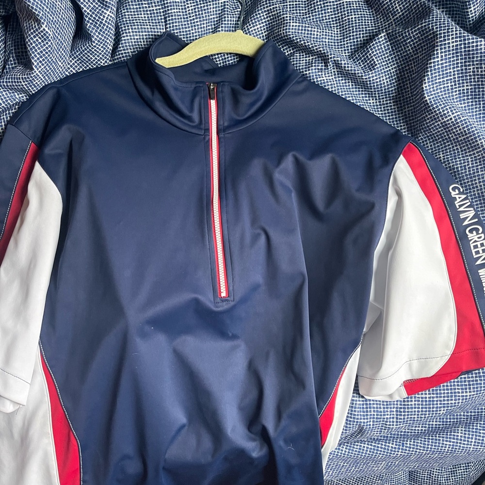 Galvin green 1/4 zip windbreaker